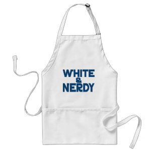 White and Nerdy Standard Apron