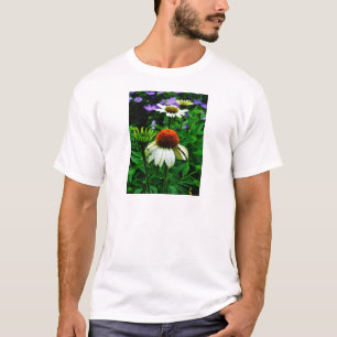 White and Orange ConeFlowers T-Shirt