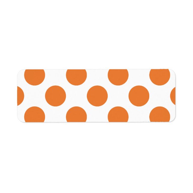 White and Orange Polka Dots (Front)