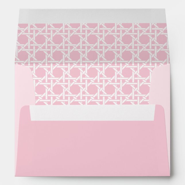 White and Pink Cane Webbing Envelope (Back (Bottom))