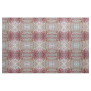 White and Pink Carnation Floral Patterned Fabric