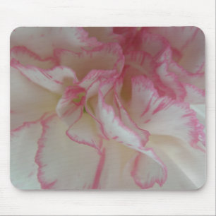 White and Pink Carnation Mousepad
