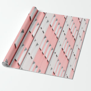 WHITE AND PINK CONCRETE BUILDING WRAPPING PAPER