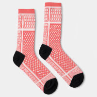 White and PINK Palestinian keffiyeh Pattern
