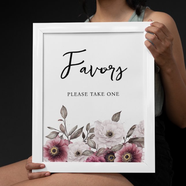 White and Plum Floral Prayers for Baby Sign (Creator Uploaded)