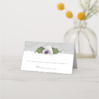 White and Purple Calla Lily Wedding Elegant Floral