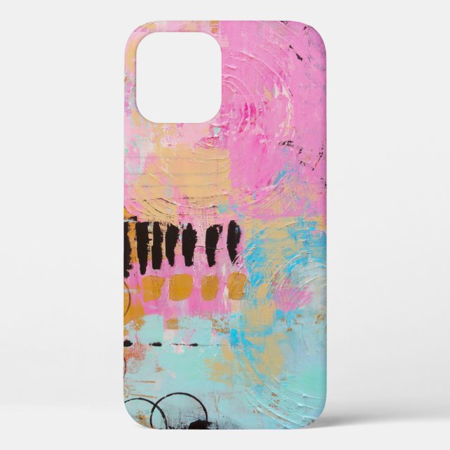 White and red abstract painting Case-Mate iPhone case (Back)