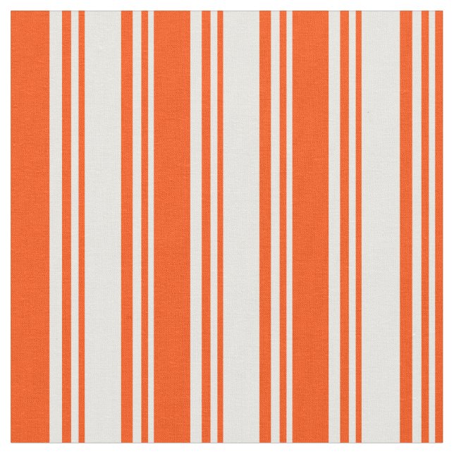 White and Red Coloured Pattern Fabric (Close Up)