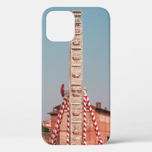 WHITE AND RED FERRIS WHEEL AT DAYTIME iPhone 12 CASE