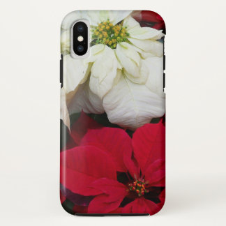 White and Red Poinsettias II Christmas Holiday Case-Mate iPhone Case