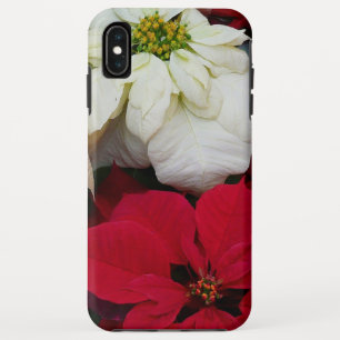 White and Red Poinsettias II Christmas Holiday Case-Mate iPhone Case