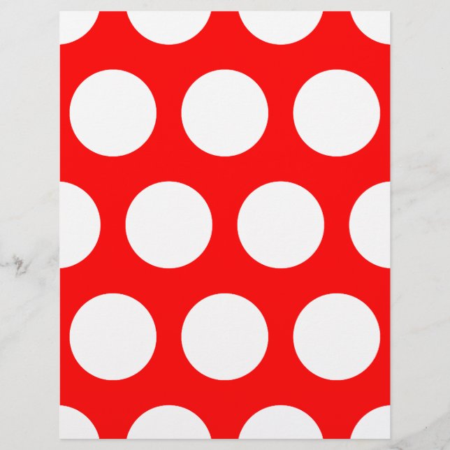 White and Red Polka Dots Flyer (Front)