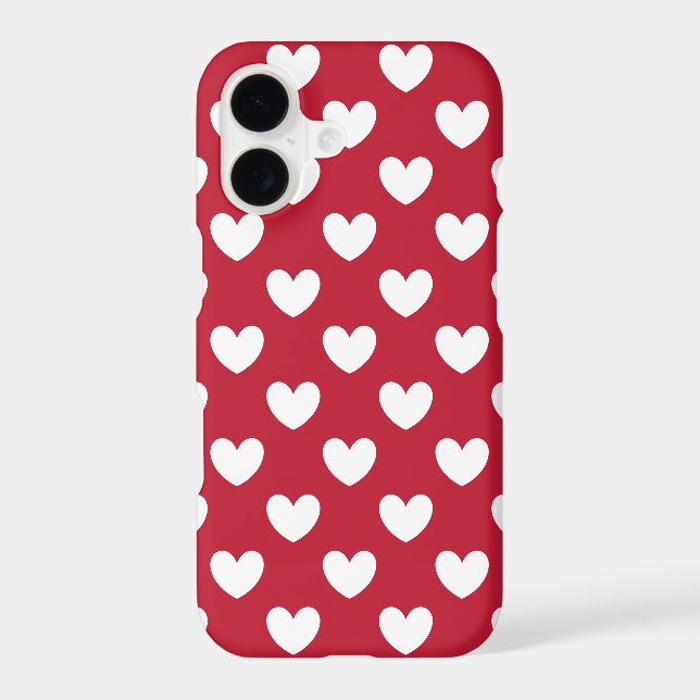 White and red polka hearts (Back)