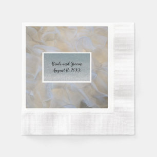 White and Silver Paper Napkins