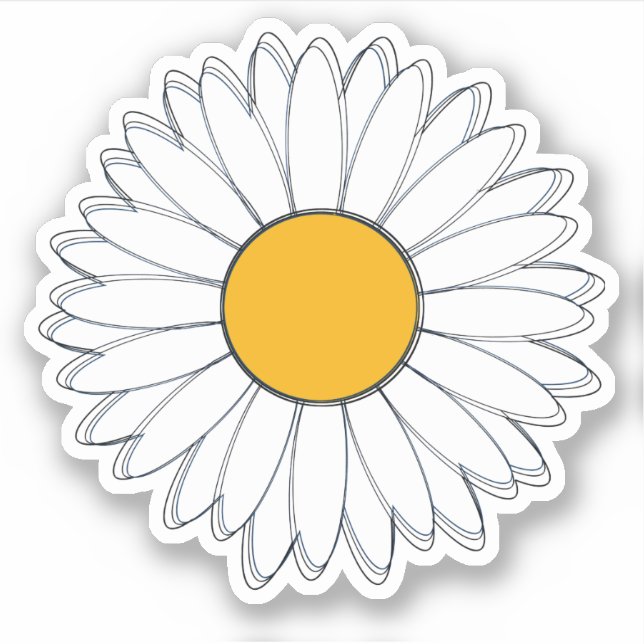 White and Yellow Daisy Graphic (Front)