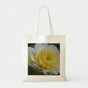 White and Yellow Rose Tote Bag