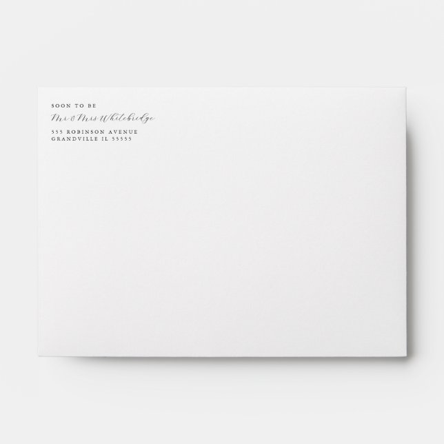 White Anemone Bouquet Envelope (Front)