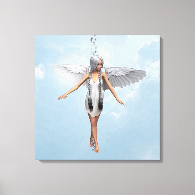 White Angel Canvas Print (Front)