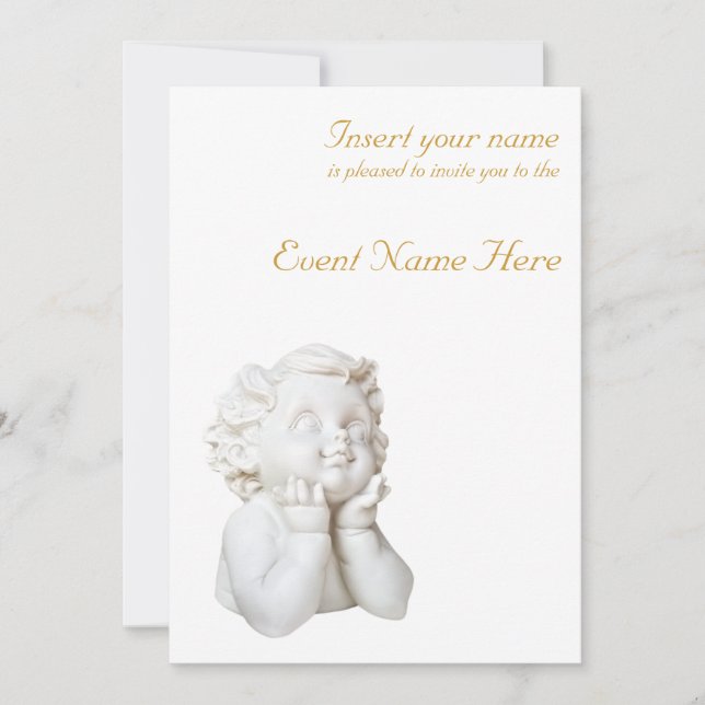 White Angel Invitation (Front)