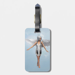 White Angel Luggage Tag