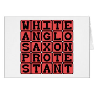 White Anglo Saxon Protestant, WASP