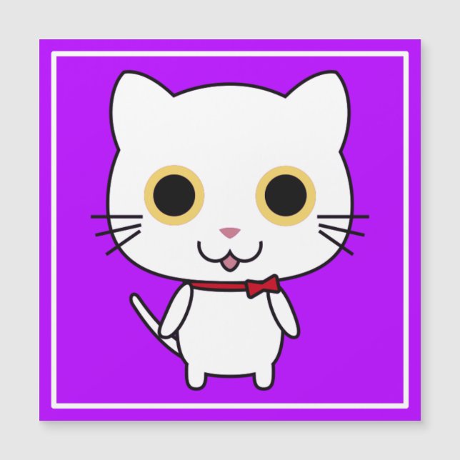 White Anthropomorphic Cat-47668 (Front)