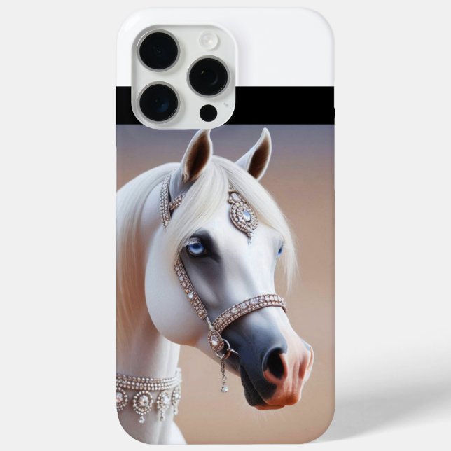 White Arabian Horse Case-Mate iPhone Case (Back)
