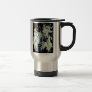White Arabian Travel Mug