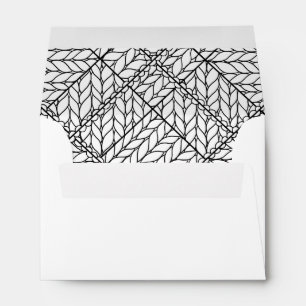 WHITE ARGYLE KNIT A6 Envelopes