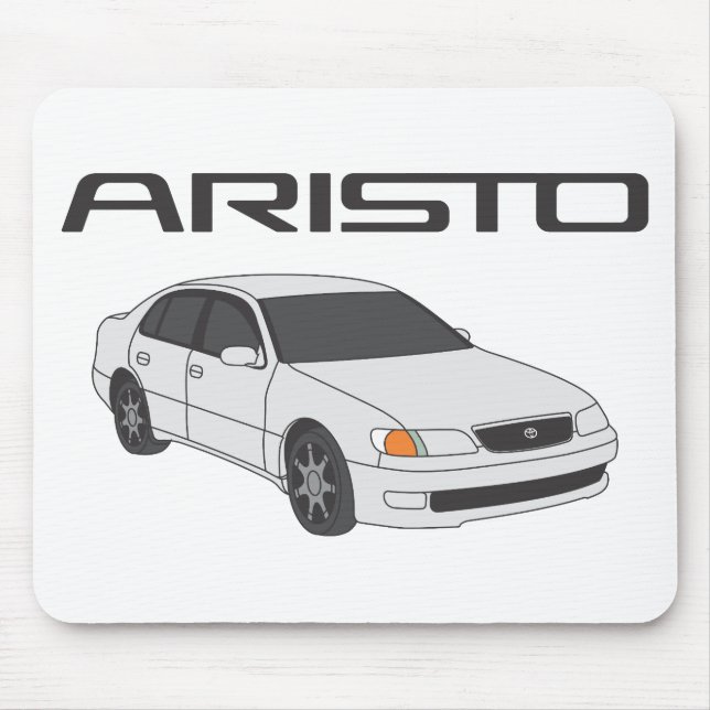 White Aristo Mouse Pad (Front)