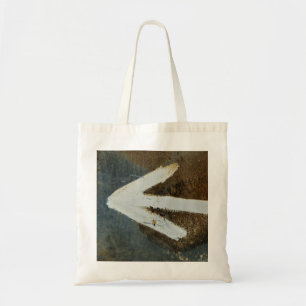 White Arrow Budget Tote Bag