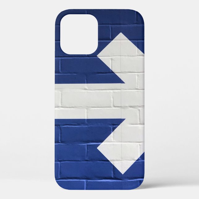 White arrow painted on brick wall Case-Mate iPhone case (Back)