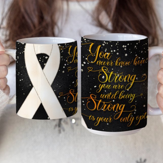 White Awareness Ribbon Mug Design (Creator Uploaded)