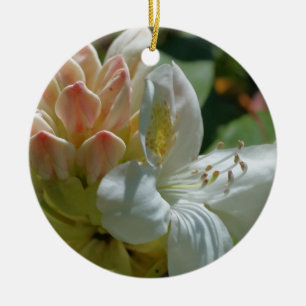 White Azalea Flower Ornament
