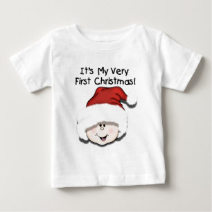 White Baby 1st Christmas T-Shirt