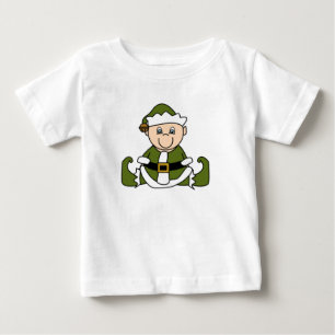 White Baby Christmas Elf T-Shirt
