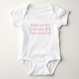 White baby feet creeper