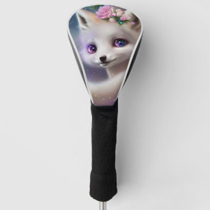 White Baby Fox Golf Head Cover