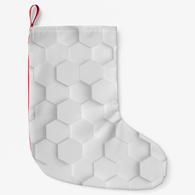 White background texture. 3d illustration, 3d ing. small christmas stocking (Front)