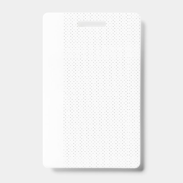 White background with a repeating pattern of small ID badge (Front)