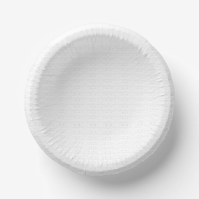 White background with a repeating pattern of small paper plate (Front)