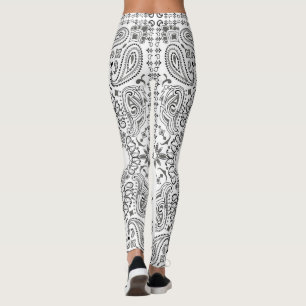 White Bandanna Leggings