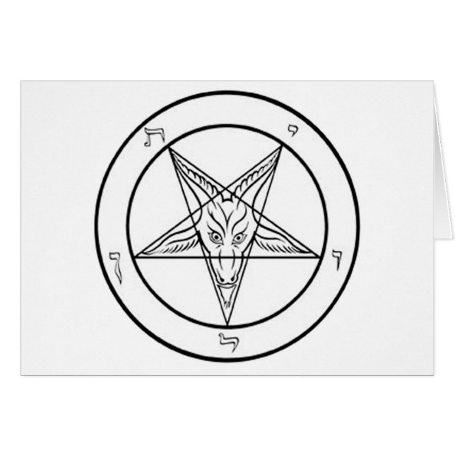 white baphomet pent GRAPHIC (Front Horizontal)