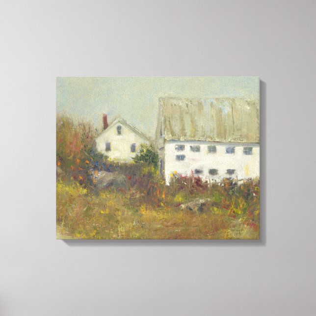 White Barn Canvas Print (Front)