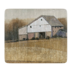 White Barn View Cutting Board