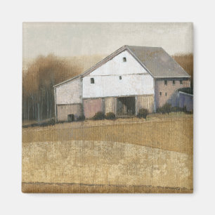 White Barn View Magnet