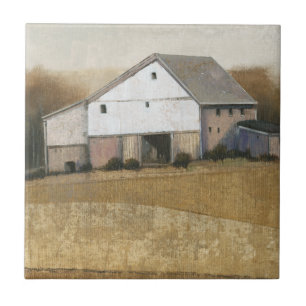 White Barn View Tile