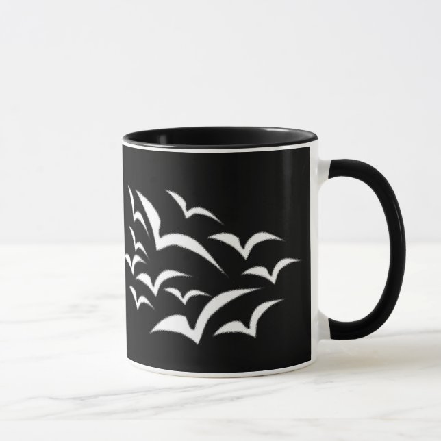 White Bat Cloud Mug (Right)