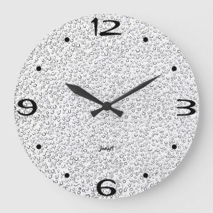 White Bathroom Wall Clock New Home Timepiece Home
