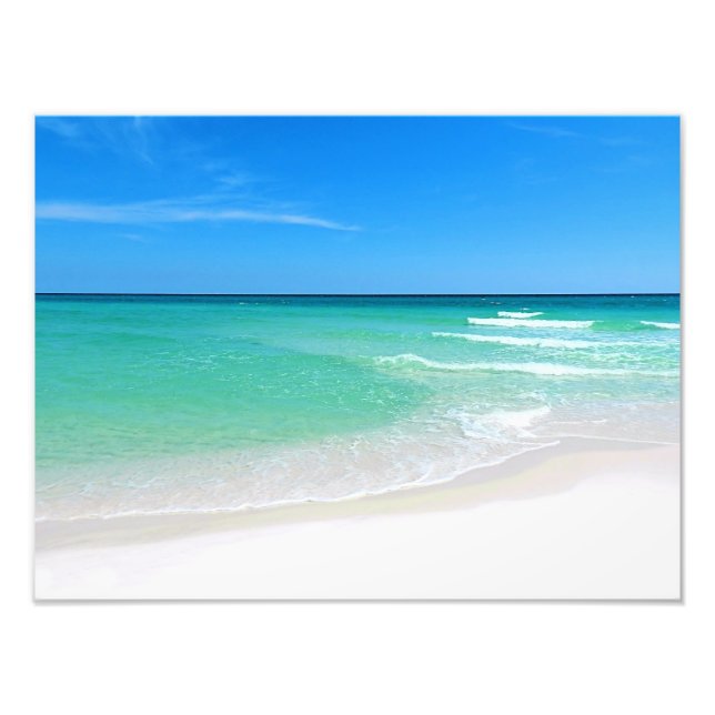 White Beach Photography Photo Print (Front)